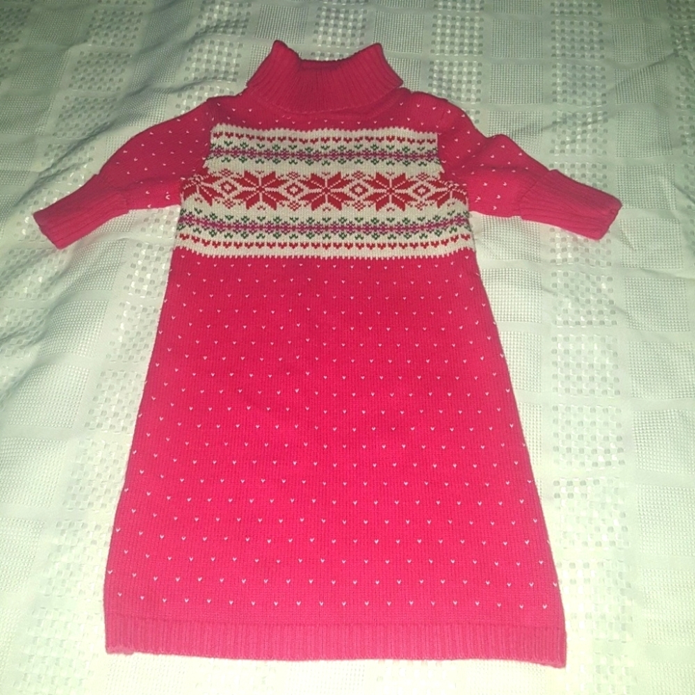 Savannah 5t dress, warm but short sleeve